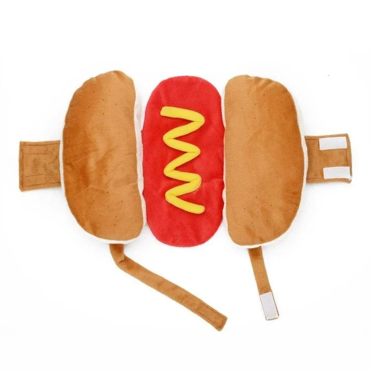Dailypets Cute Hot Dog Cat Outfit for Photos, Parties and Everyday Fun