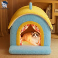 Dailypets Portable Balcony Cat House – Cozy Plush Indoor Hideaway for Cats