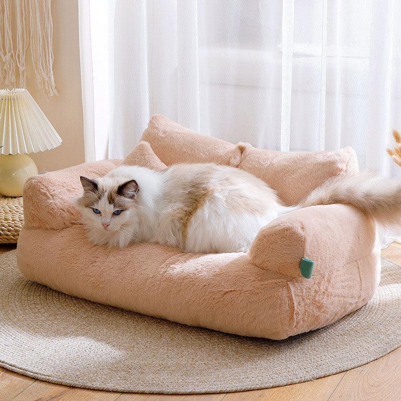 Dailypets ComfyPaw Cat Sofa – Modern Plush Bed with Removable Cover