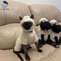 Dailypets Sheep Cat Costume with Soft Fleece and Full-Coverage Design