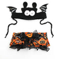 Dailypets Halloween Bat Pet Costume Set with Hat and Pumpkin Bib