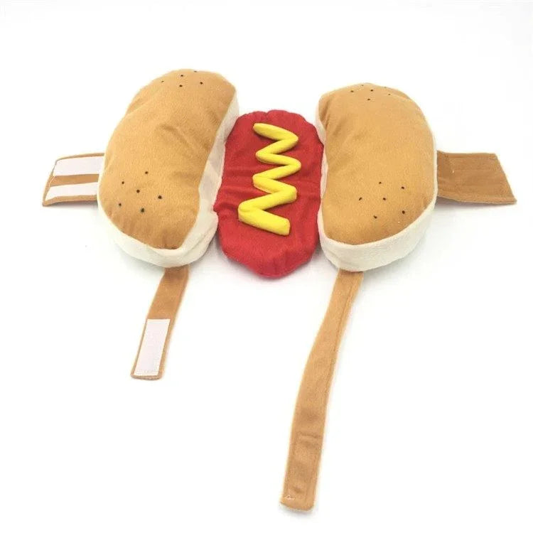 Dailypets Cute Hot Dog Cat Outfit for Photos, Parties and Everyday Fun