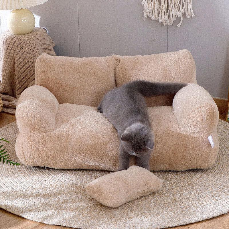 Dailypets ComfyPaw Cat Sofa – Modern Plush Bed with Removable Cover