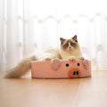 Dailypets Cartoon Pig Cat Scratcher and Bowl-Shaped Lounger with High-Density Sisal Surface