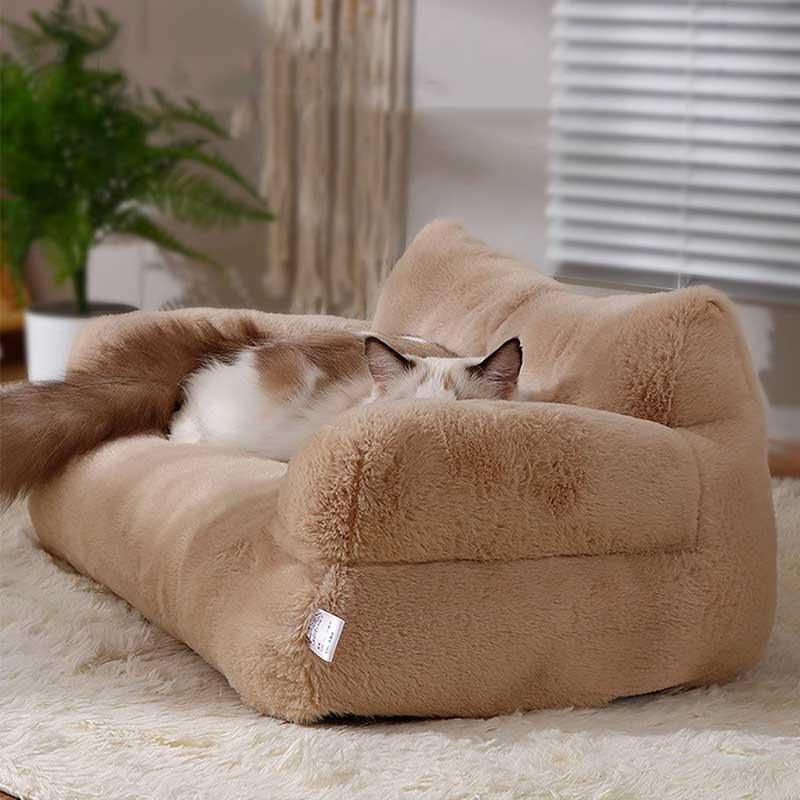 Dailypets ComfyPaw Cat Sofa – Modern Plush Bed with Removable Cover