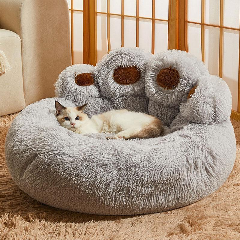 Dailypets Monster Plush Cat Bed – Soft Calming Nest for Indoor Cats