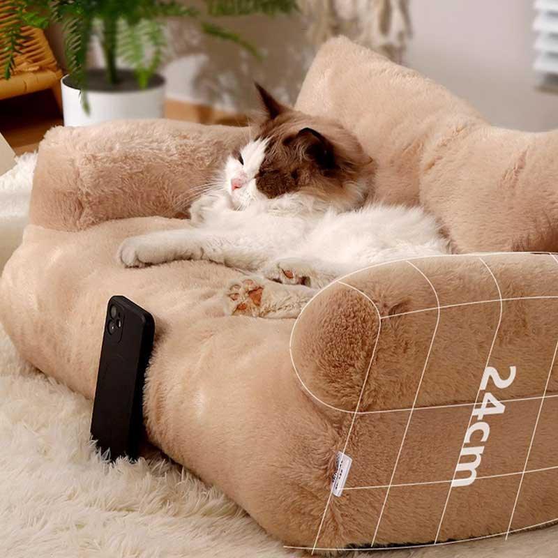 Dailypets ComfyPaw Cat Sofa – Modern Plush Bed with Removable Cover