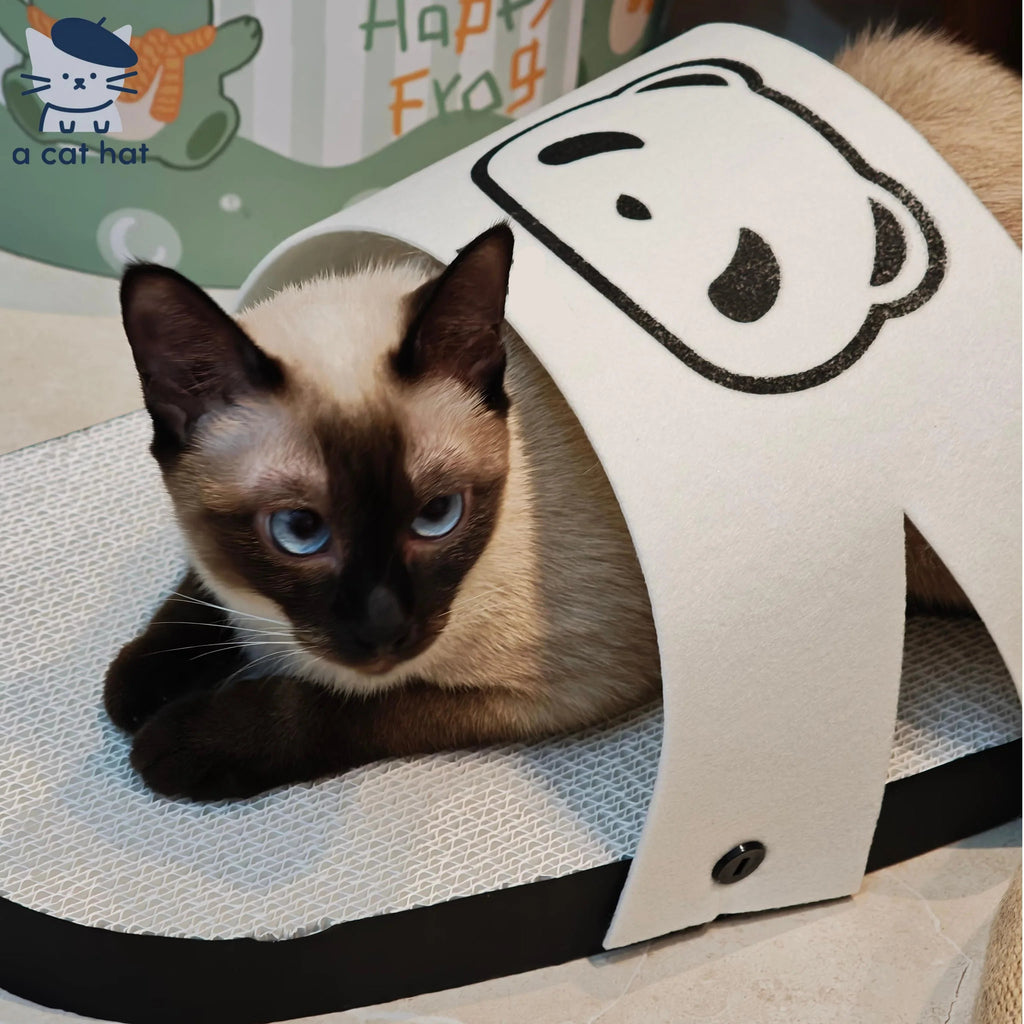 Dailypets Giant Slipper-Shaped Cat Scratcher with Corrugated Cardboard Lounge Bed