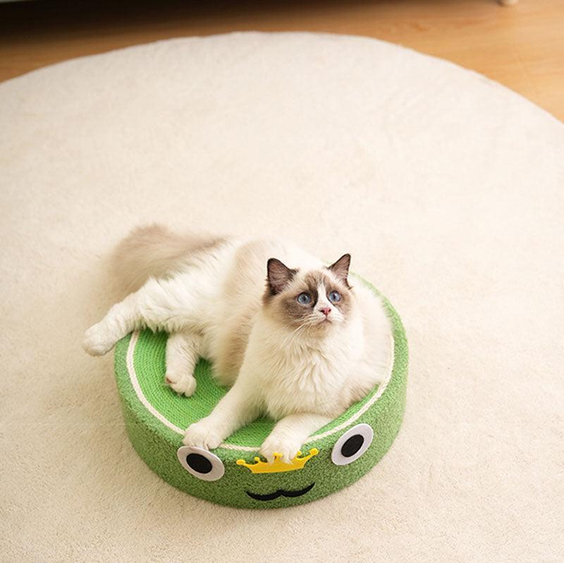 Dailypets Cartoon Pig Cat Scratcher and Bowl-Shaped Lounger with High-Density Sisal Surface