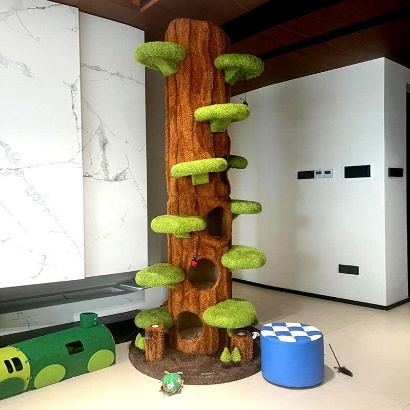 Dailypets Mega Forest Cat Tree with Tree-Hole Hideaways for Large and Multiple Cats