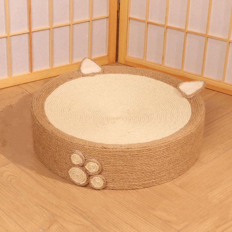 Dailypets Cartoon Pig Cat Scratcher and Bowl-Shaped Lounger with High-Density Sisal Surface