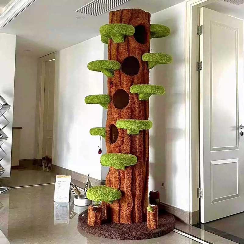 Dailypets Mega Forest Cat Tree with Tree-Hole Hideaways for Large and Multiple Cats