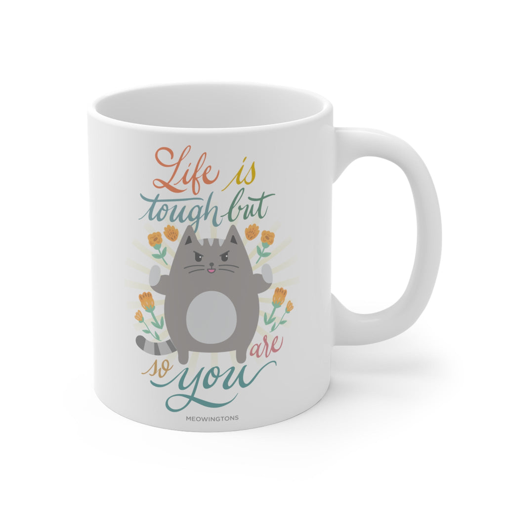 Dailypets Inspirational Cat Mug – Motivational Ceramic Coffee Cup