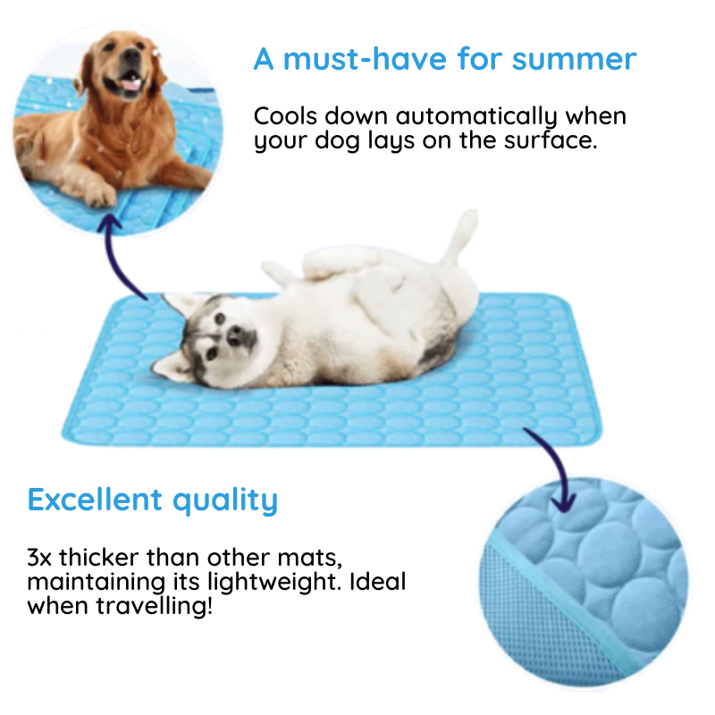 Dailypets Self-Cooling Pet Pad, Soft Waterproof Mat for Warm Days