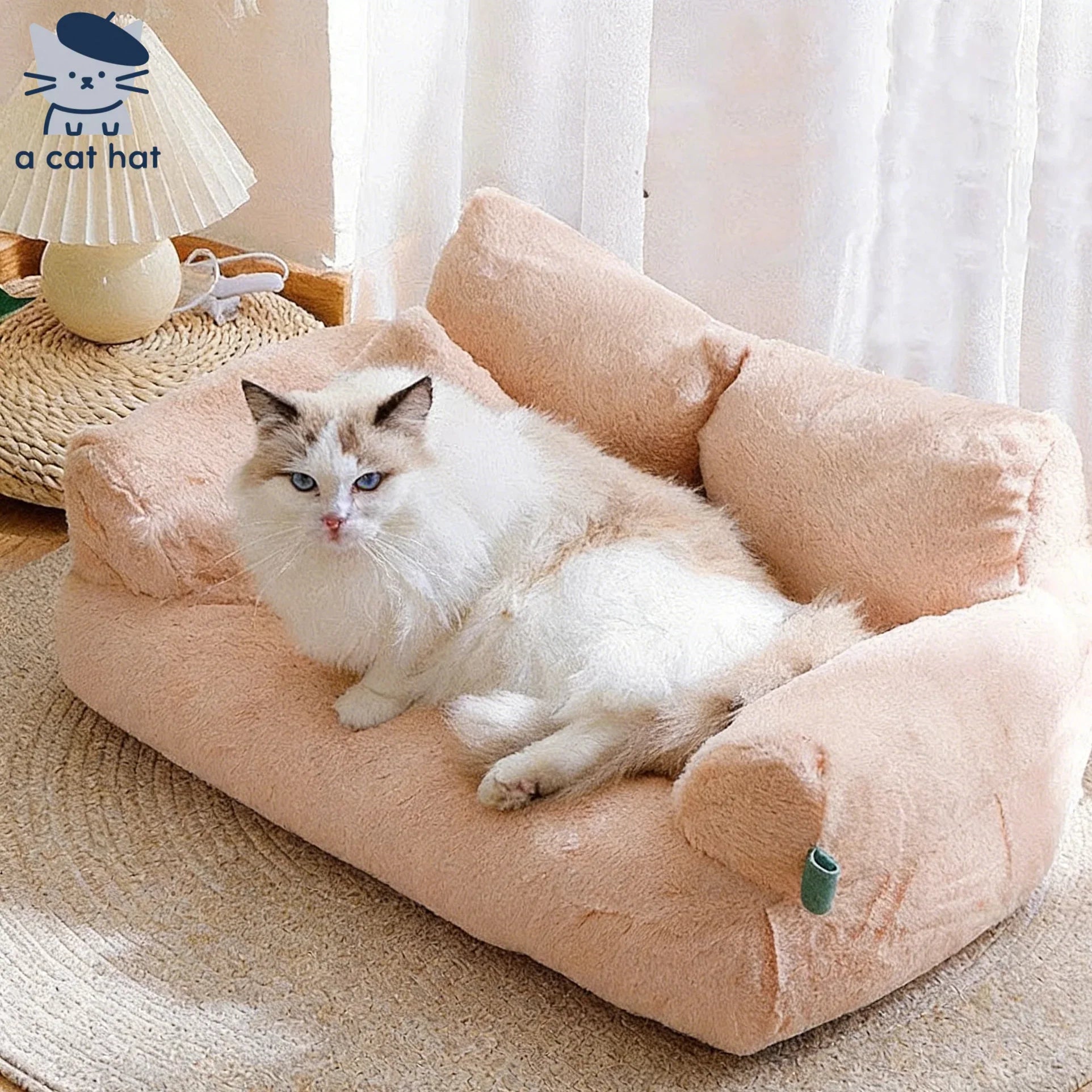 Dailypets ComfyPaw Cat Sofa – Modern Plush Bed with Removable Cover