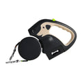 Dailypets 3-in-1 Dual Retractable Dog Leash with Flashlight & Waste Bag Holder