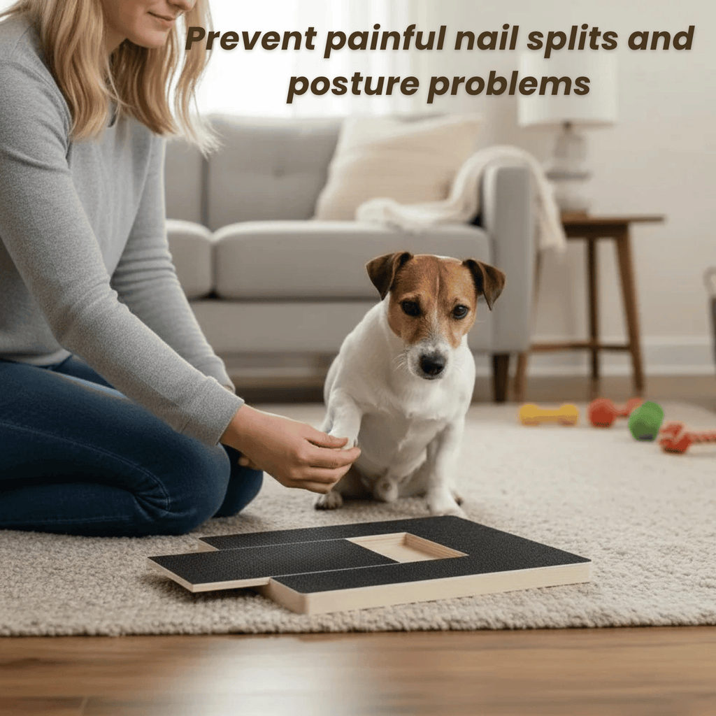 Dailypets Wooden Pet Nail Scratch Board for Natural Dog Nail Maintenance at Home