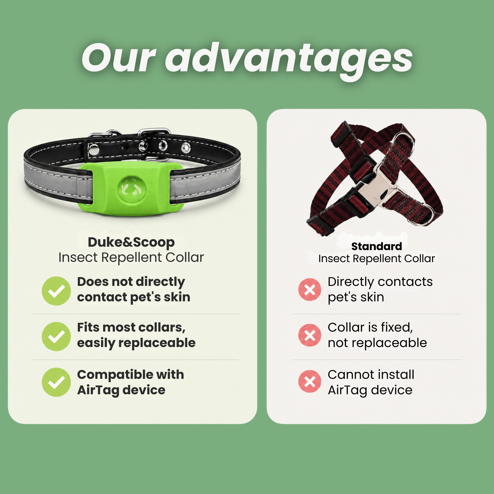 Dailypets Silicone Flea and Tick Collar for Dogs and Cats with Adjustable Waterproof Fit