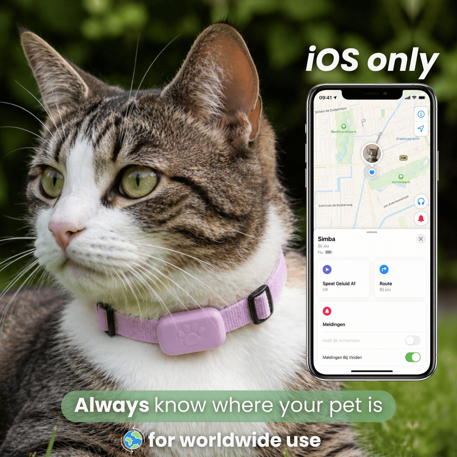 Dailypets Bluetooth Pet Locator for Apple Devices with Real-Time Find My Integration