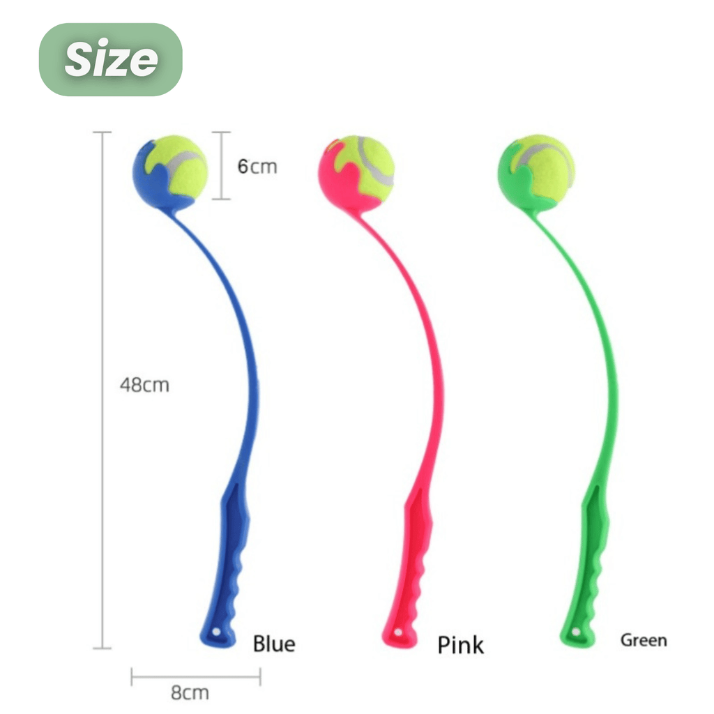 Dailypets Lightweight Tennis Ball Launcher for Pets with Hands-Free Pickup Design