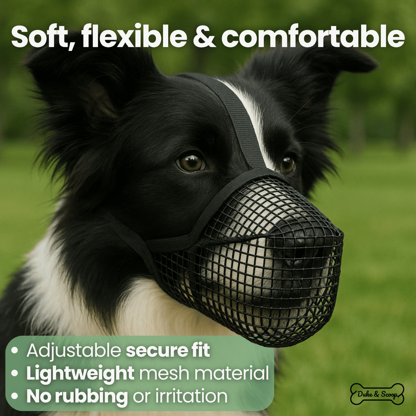 Dailypets Breathable Soft Dog Muzzle with Adjustable Mesh Fit for Everyday Comfort