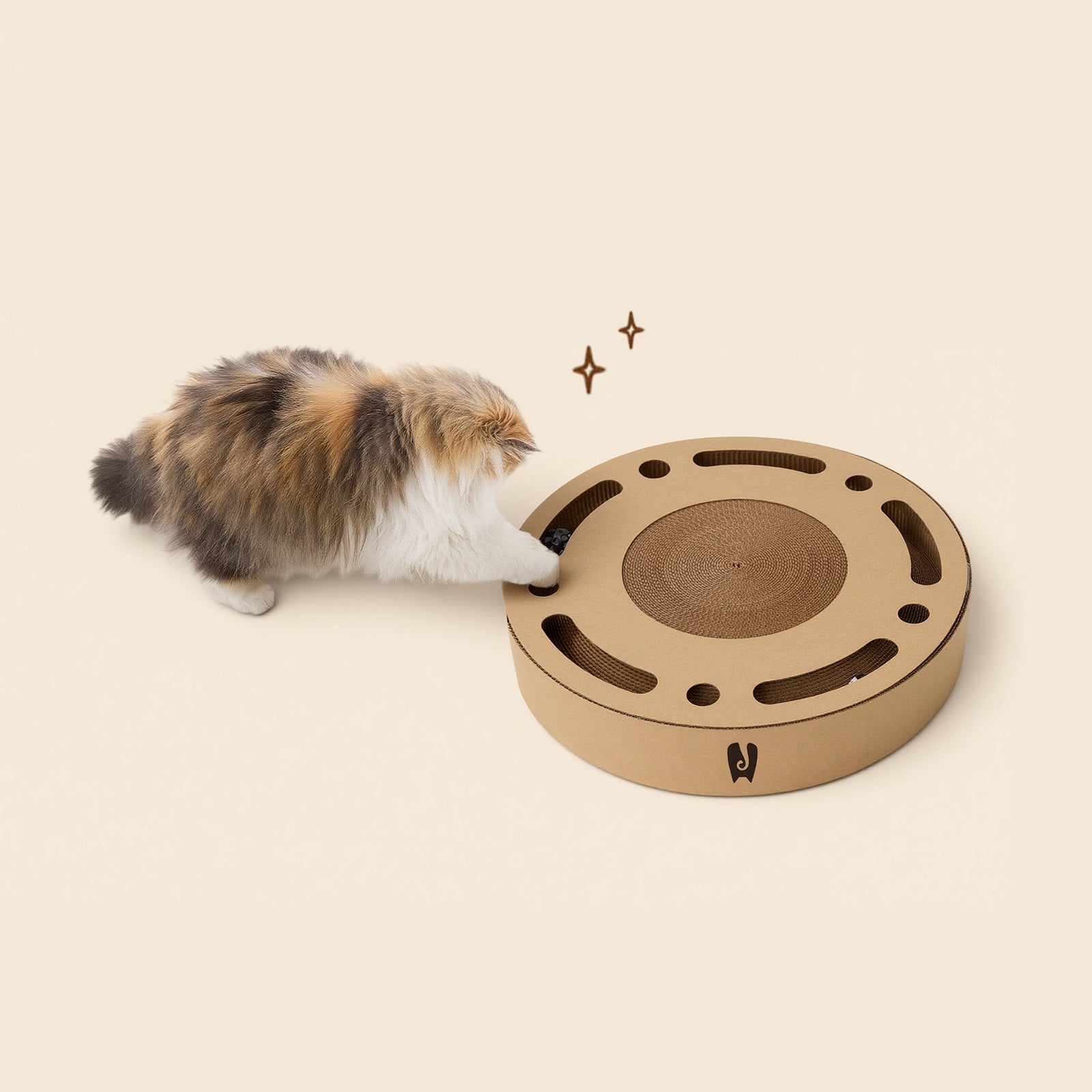 Dailypets Circular Cat Scratching Bed for Indoor Cats