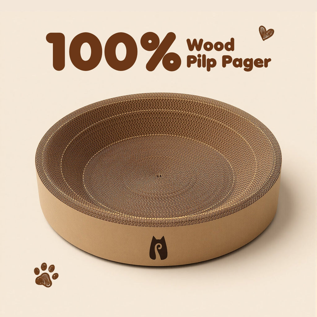 Dailypets Circular Cat Scratching Bed for Indoor Cats