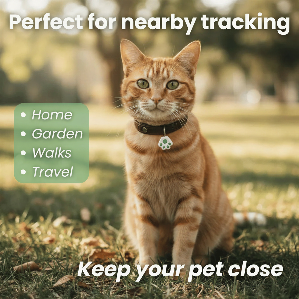 Dailypets Compact Bluetooth Tracker for Pets, Keys, and Bags