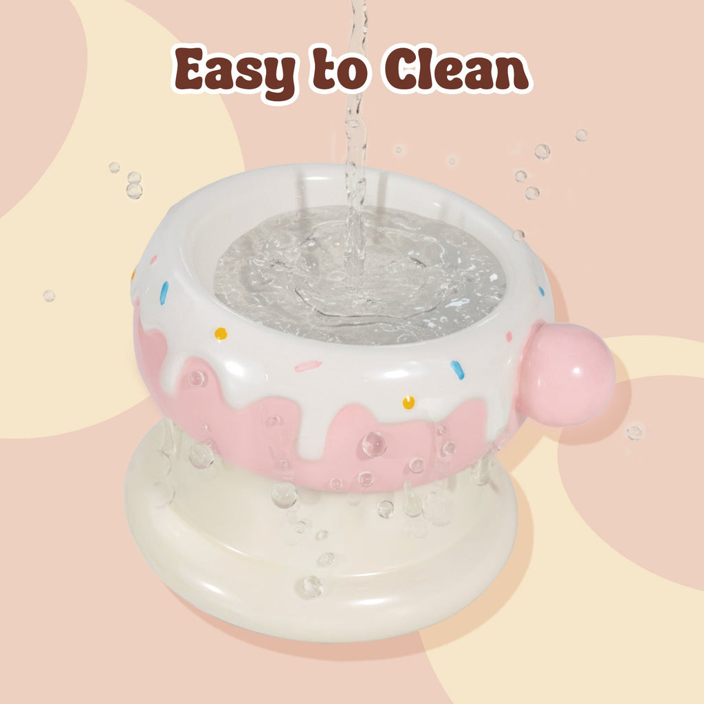Dailypets Cute Ceramic Cat Bowl Set for Daily Meals