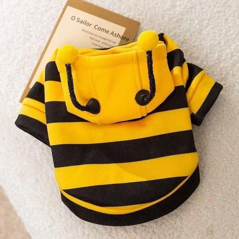 Dailypets Bumble Bee Cat Hoodie for Indoor Cats with Cozy Everyday Comfort