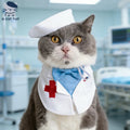Dailypets Medical-Themed Cat Costume Set for Parties and Special Occasions