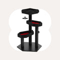 Dailypets Cat Tree Dark Style Cat Scratcher with Cozy Platforms