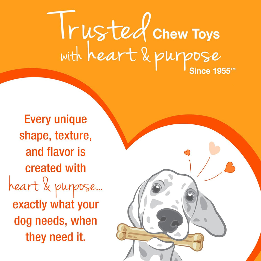 Dailypets Puppy Teething Chew Toy with Gum Massaging Texture and Bacon Flavor