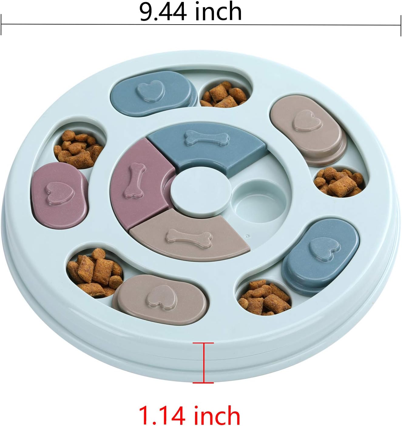 Dailypets Interactive Pet Puzzle Feeder for Dogs and Cats Slow Feeding IQ Toy