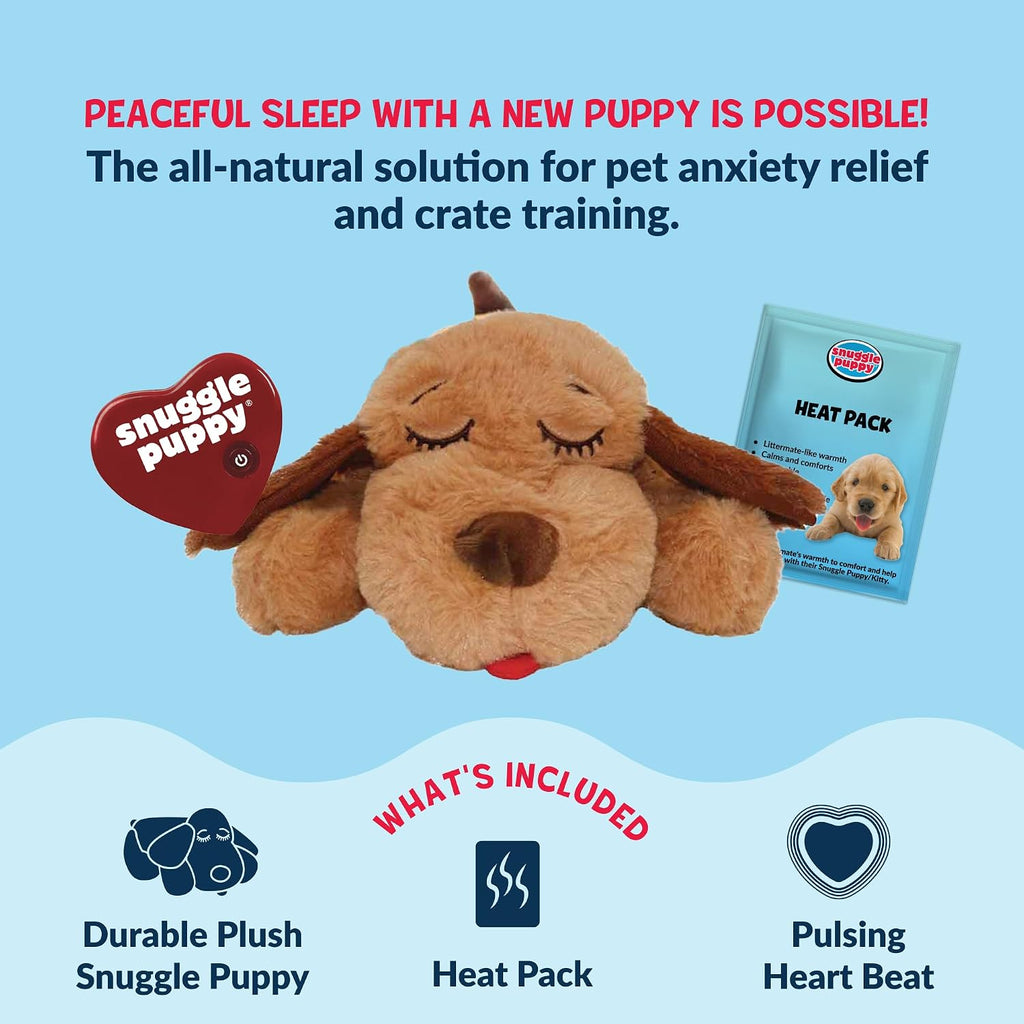 Dailypets Puppy Comfort Plush Toy with Heartbeat and Heat Pack for Rest and Sleep