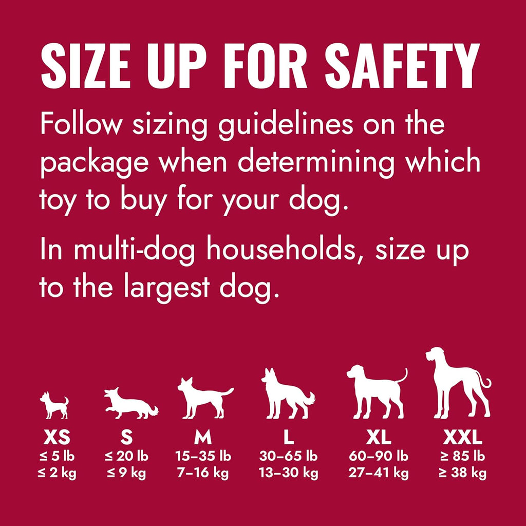 Dailypets Natural Rubber Treat Dispensing Dog Toy for Large Dogs Interactive Play