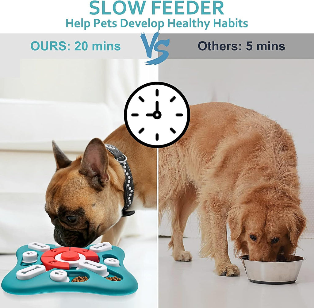 Dailypets Interactive Pet Puzzle Feeder with Treat Dispenser for Dogs and Cats IQ Play