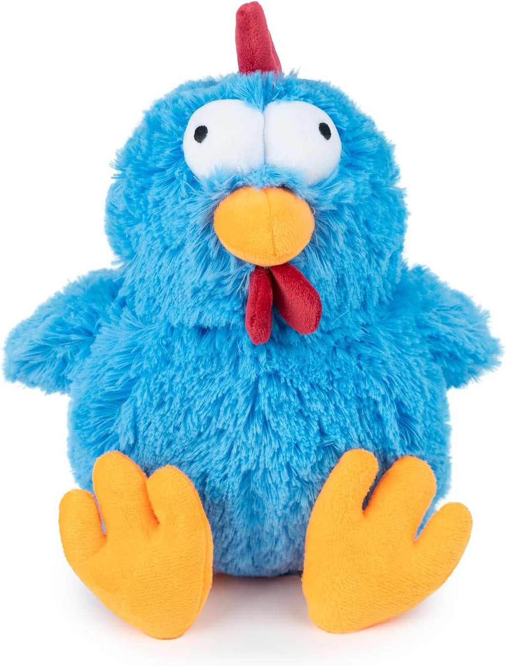 Dailypets Stuffless Wild Duck Plush Dog Toy with Dual Squeakers for Interactive Play