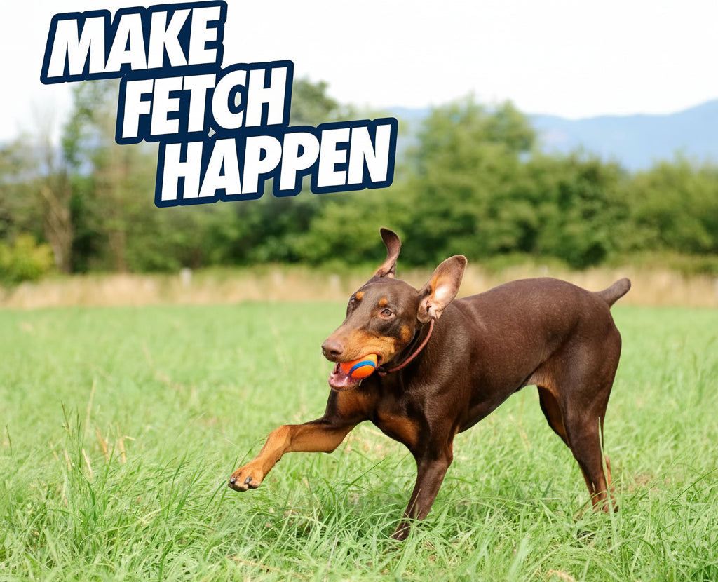 Dailypets Large Rubber Fetch Ball for Dogs with High Bounce Floating Design