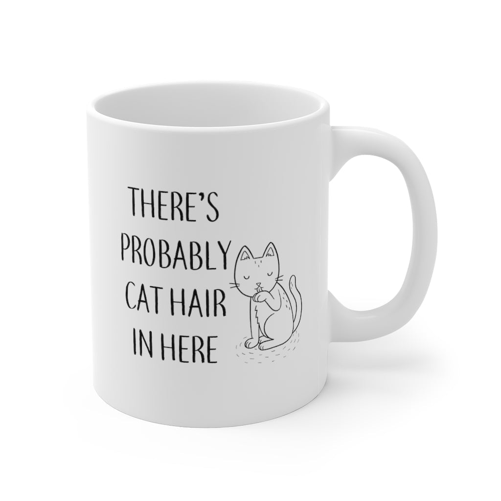 Dailypets Cat Hair Coffee Mug – Funny Ceramic Cup for Cat Lovers