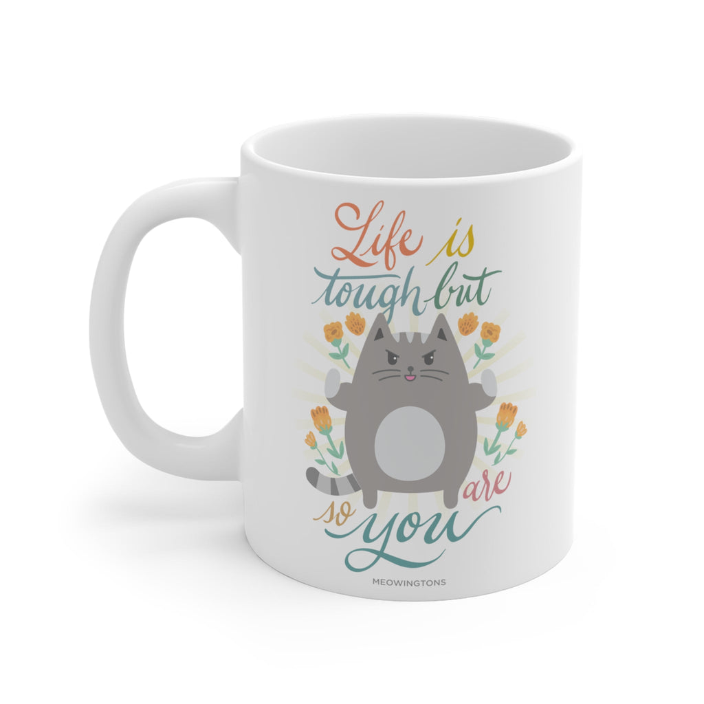 Dailypets Inspirational Cat Mug – Motivational Ceramic Coffee Cup