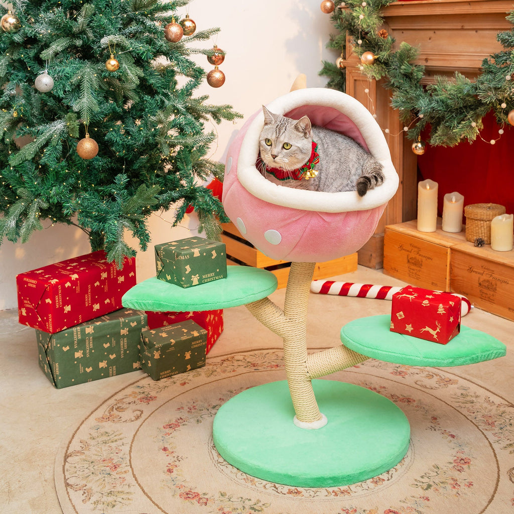 Dailypets Cat Tree Monster Flower Design with Sisal Scratching Posts