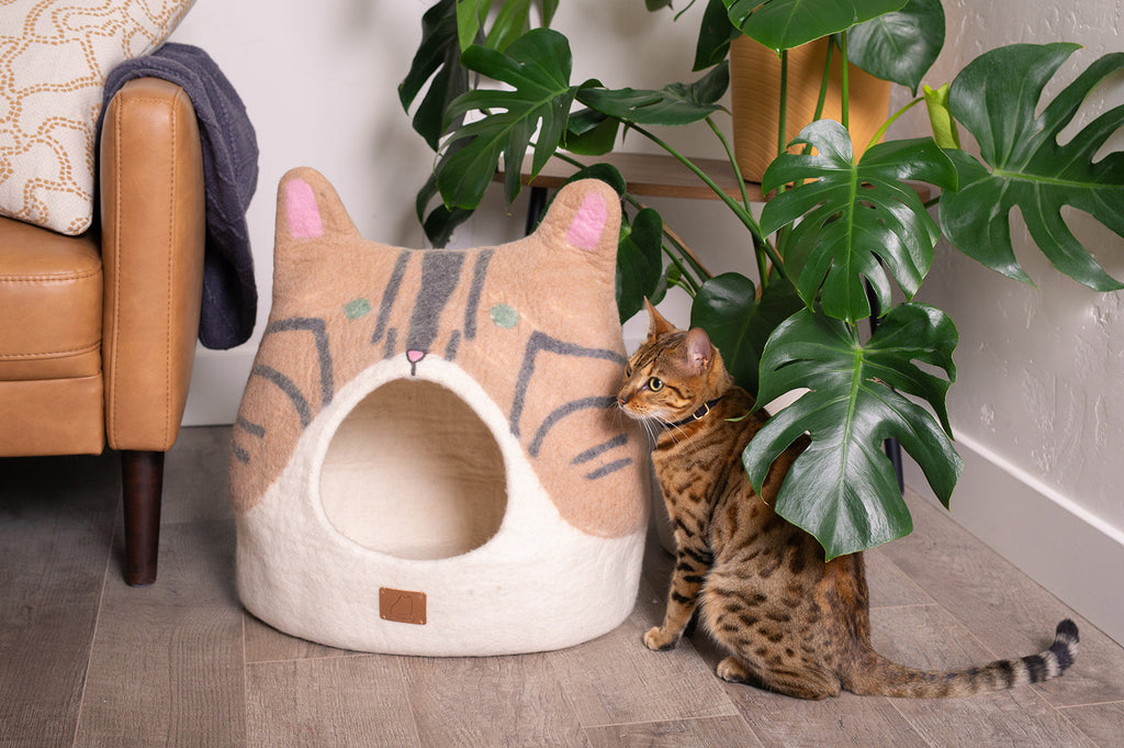 Dailypets Luxury Wool Cat Cocoon Bed