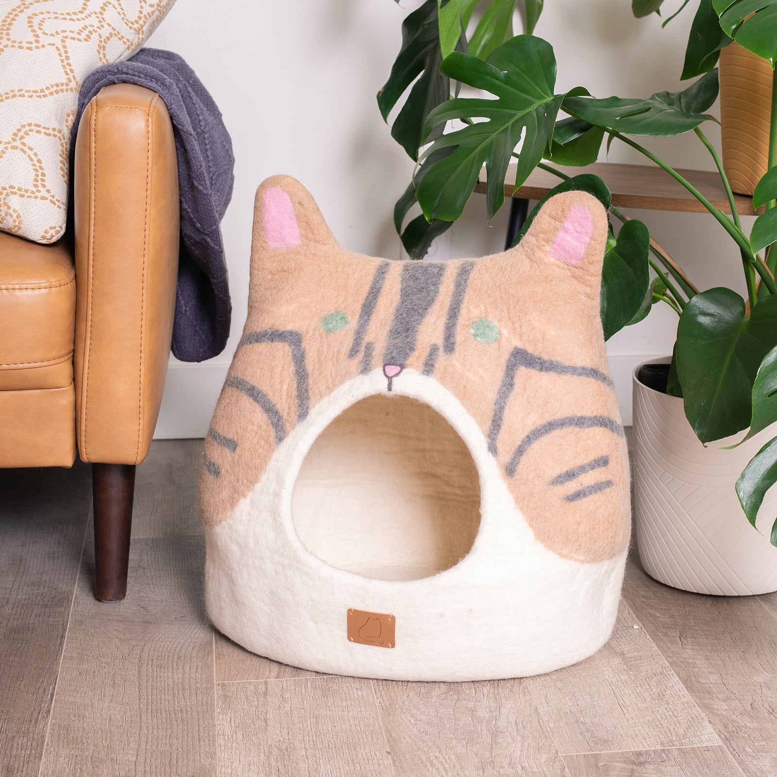 Dailypets Luxury Wool Cat Cocoon Bed