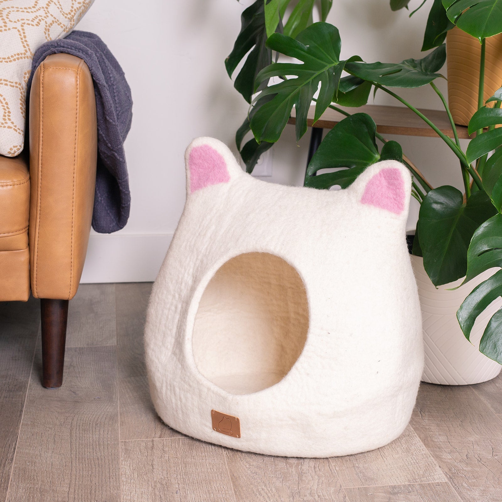Dailypets Cat Ear Wool Hideaway for Rest & Play