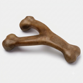 Dailypets Durable Dog Chew Toy for Aggressive Chewers with Bacon Flavor Wishbone