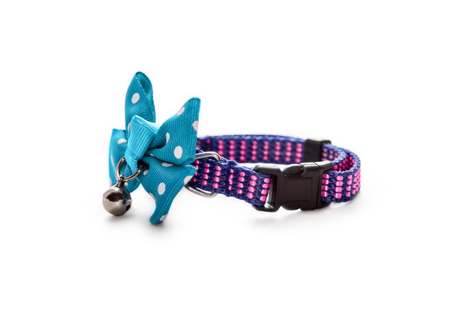 Dailypets Bow Tie Cat Collar with Decorative Fabric Bow