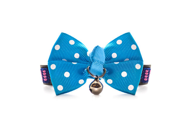 Dailypets Bow Tie Cat Collar with Decorative Fabric Bow