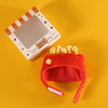 Dailypets Food Party Cat Hat and Scarf Set with Hamburger and Fries Designs