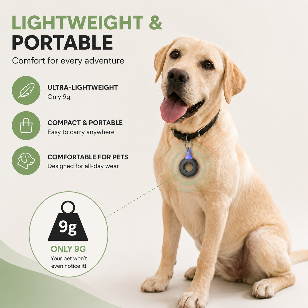 Dailypets Ultrasonic Pest Repeller for Dogs with USB-C Rechargeable Portable Design